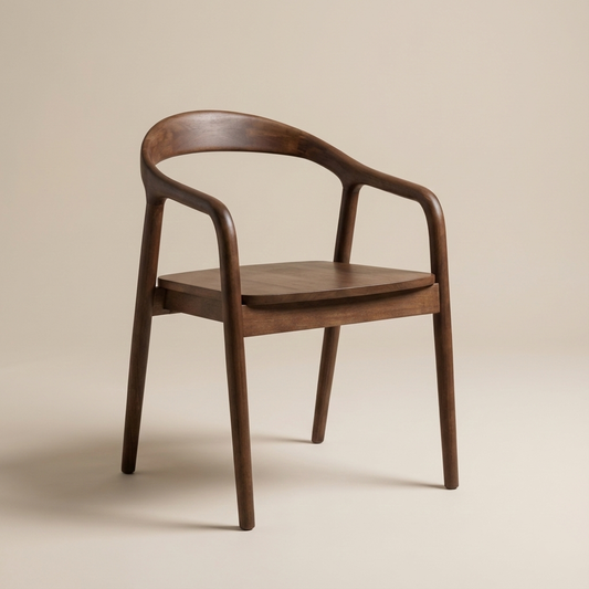 NURT | Ciemny Orzech | Lite Drewniane Siedzisko